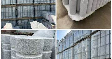 衡水 芝麻白花岗岩挡车柱、隔离柱多少钱