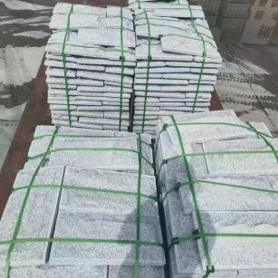 衡水 芝麻白蘑菇石装车出货