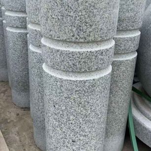 衡水 芝麻白花岗岩挡车柱、隔离柱多少钱