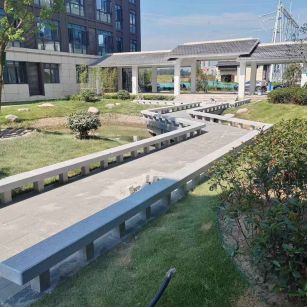 衡水 芝麻灰小区坐凳&栏杆安装效果