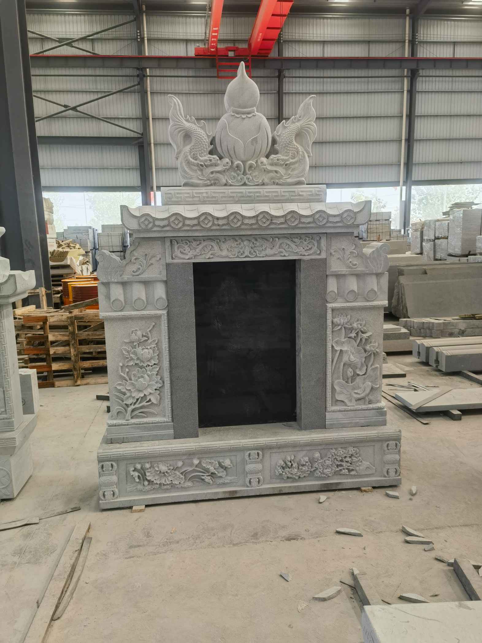 衡水 芝麻灰高档墓碑、土墓，一套也支持定做