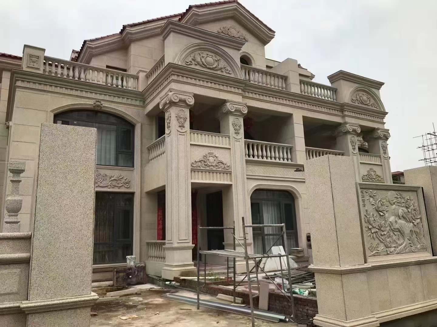 衡水黄金麻别墅外墙安装效果